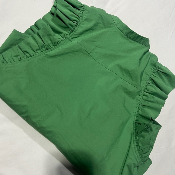 Express Green Ruffle Sleeve Top - Picture 5 of 6